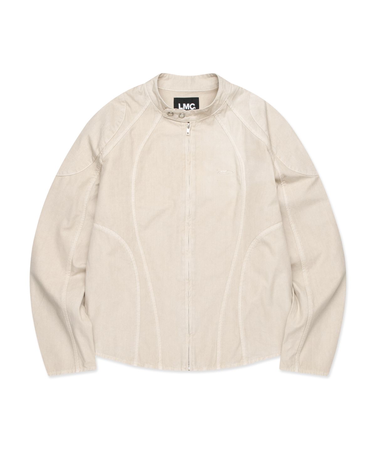 엘엠씨(LMC) PIGMENT DYED OVAL GLOBE BIKER JACKET beige