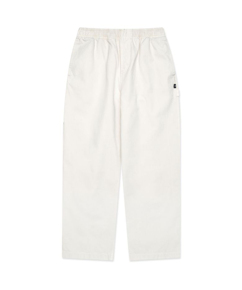 PIGMENT DYED WORK EASY PANTS ivory