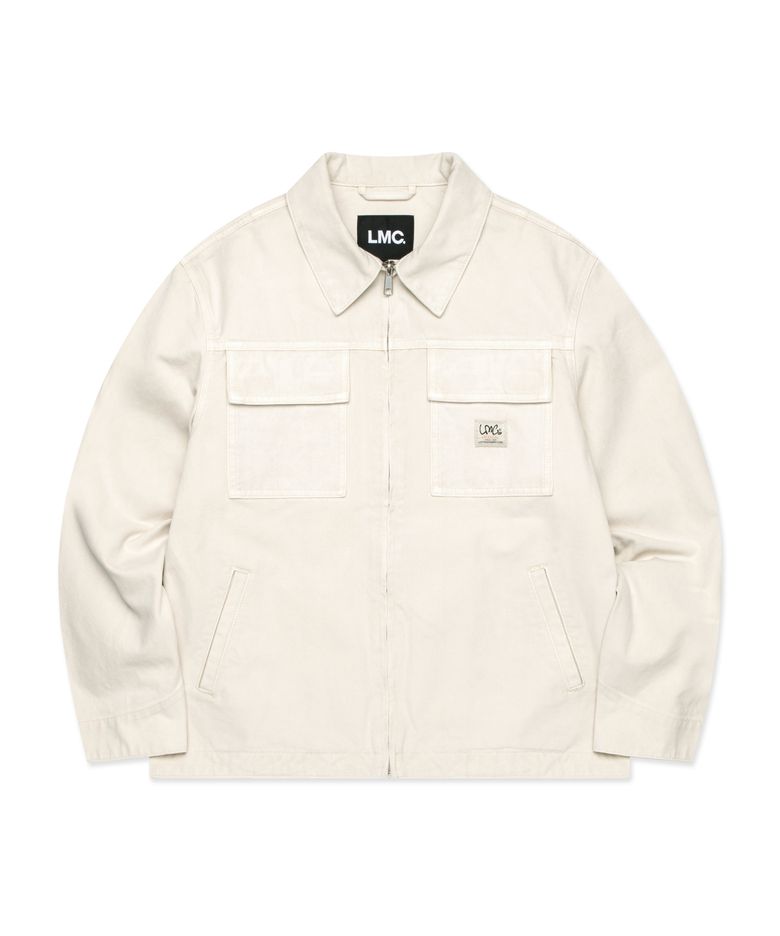 PIGMENT DYED WORK JACKET ivory