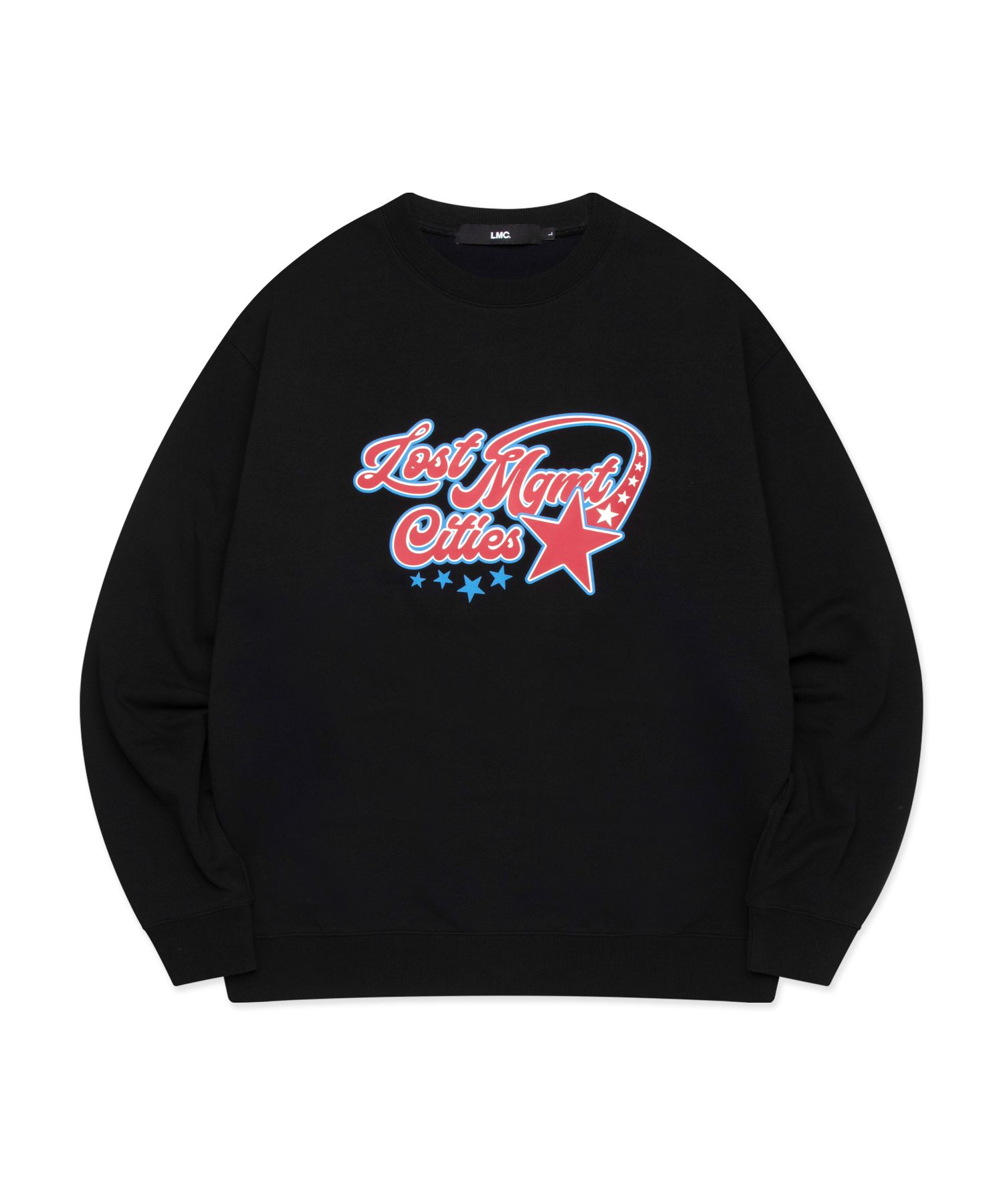 Tシャツ・カットソー LMC STAR WESTERN SWEATSHIRT black 0LM45SSW702BLK Oversized Star Logo Tee | GUESS
