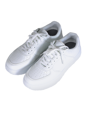 [SET] 남녀 로우 클래식 올화이트 스니커즈 +  미드삭스 (2팩)