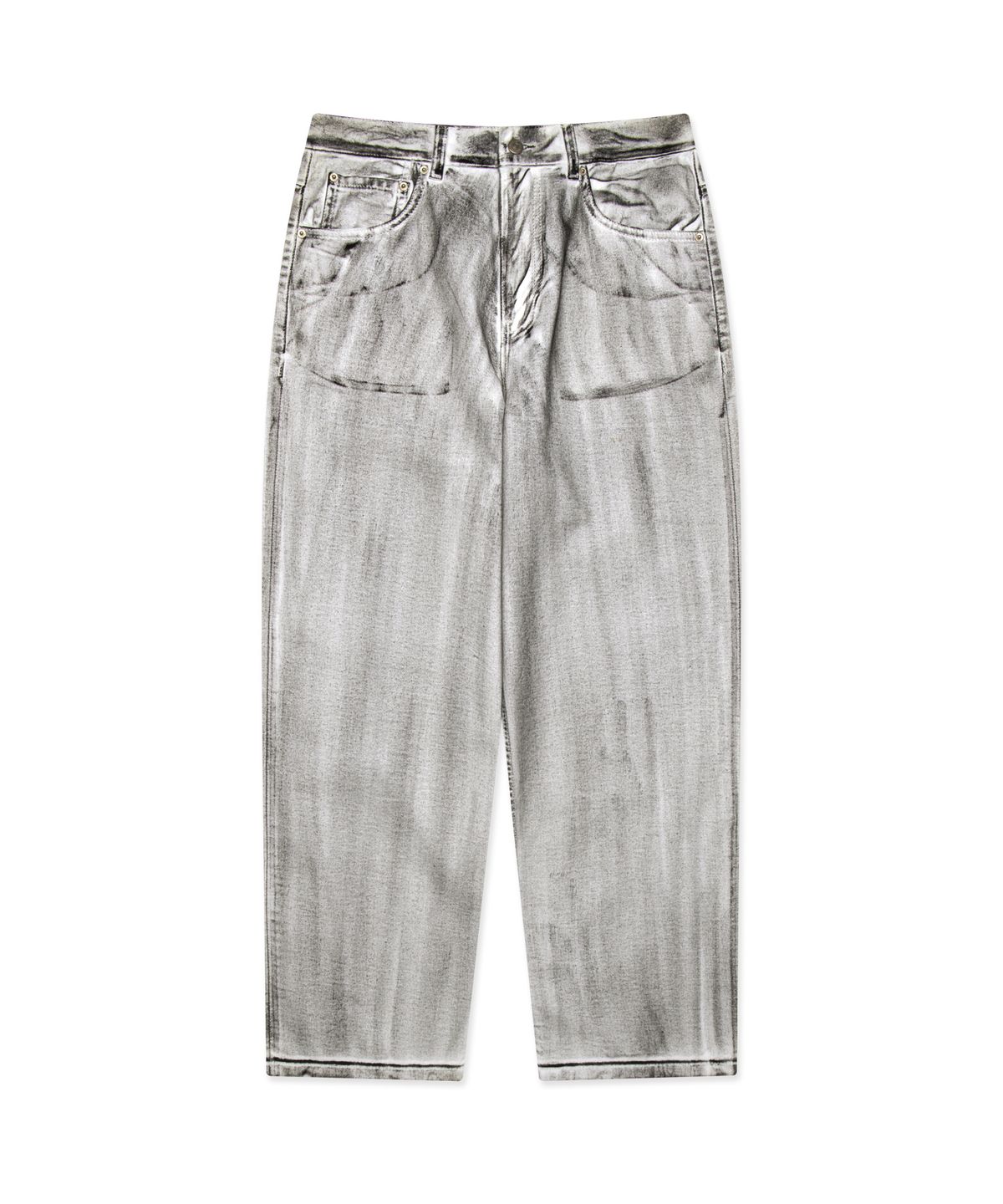 엘엠씨(LMC) DIRTY WASHED WIDE DENIM PANTS black