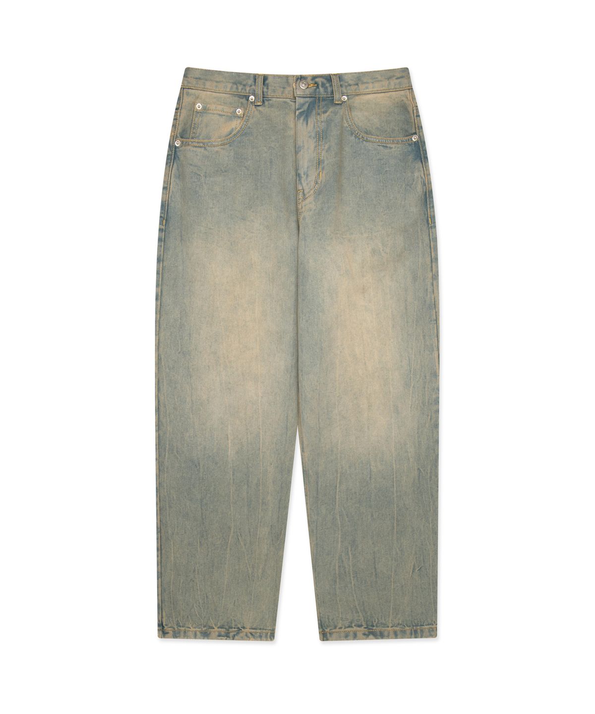 엘엠씨(LMC) WASHED STITCH DENIM WIDE JEAN sand