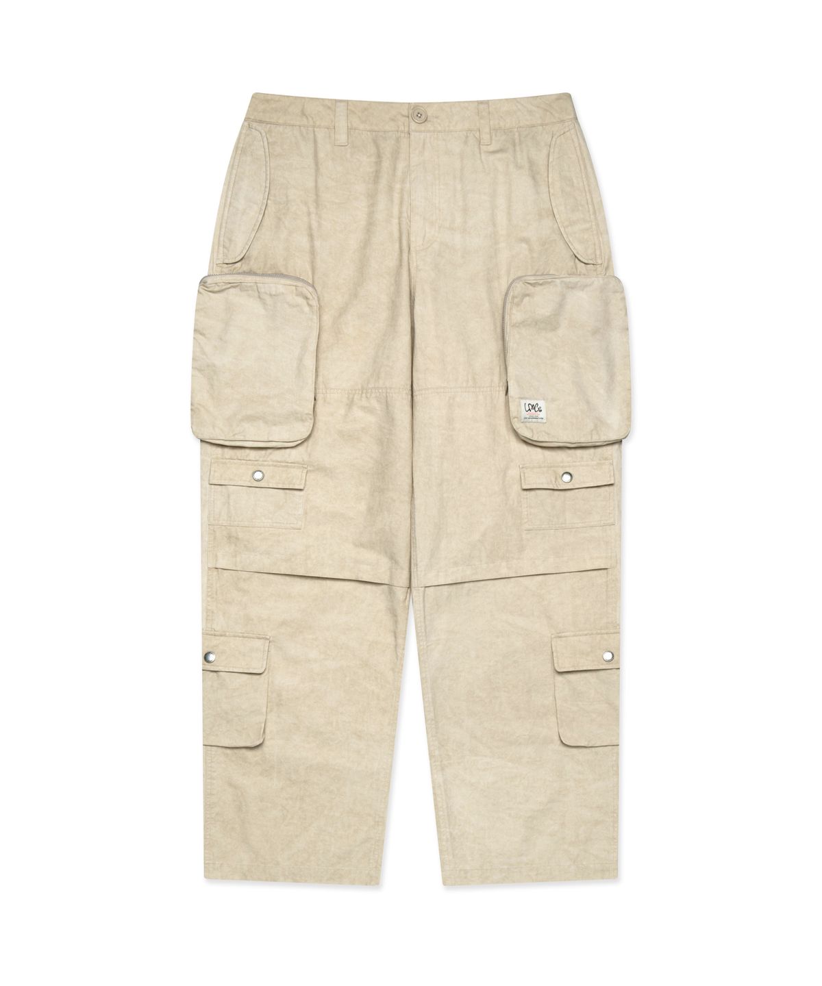 엘엠씨(LMC) PIGMENT DYED MULTI CARGO WIDE PANTS sand