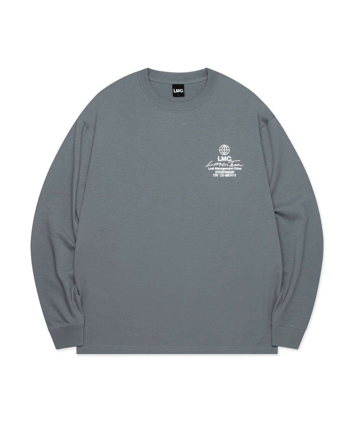 엘엠씨(LMC) SIGNATURE GLOBE LONG SLV TEE gray