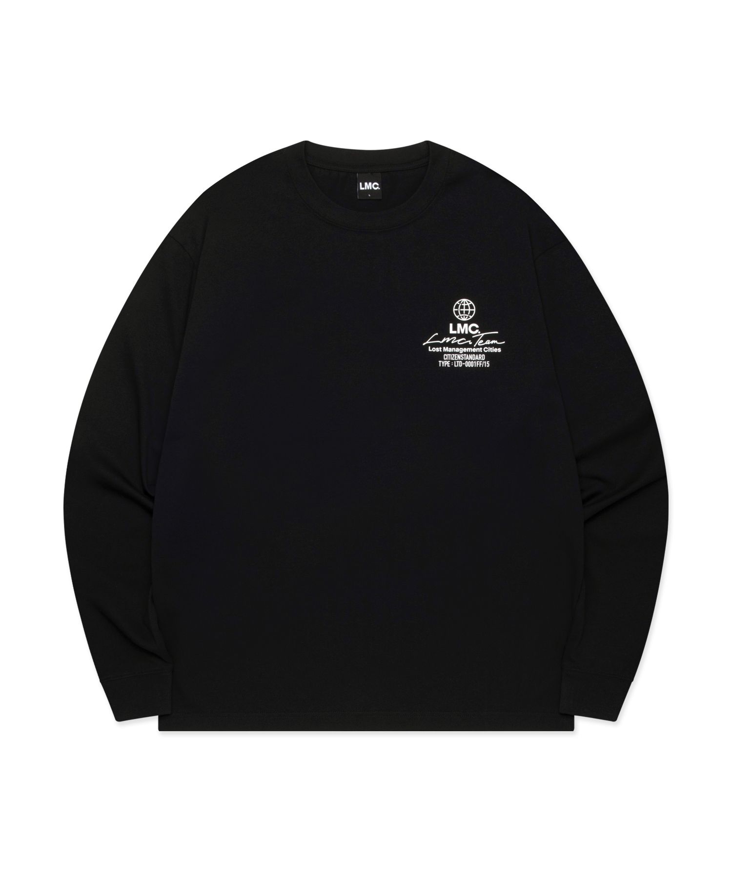【LMC】韓国★ SIGNATURE GLOBE LONG SLV TEE MUSINSA | LMC SIGNATURE GLOBE LONG SLV TEE black