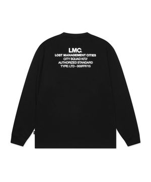 AUTHORIZED STANDARD LONG SLV TEE black