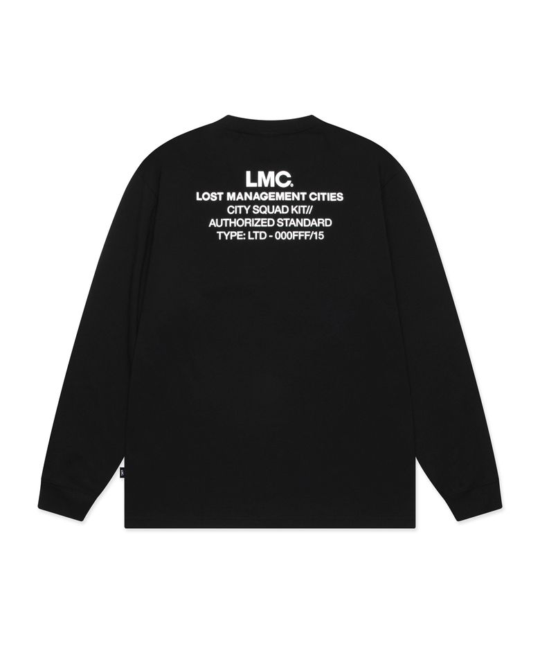 AUTHORIZED STANDARD LONG SLV TEE black