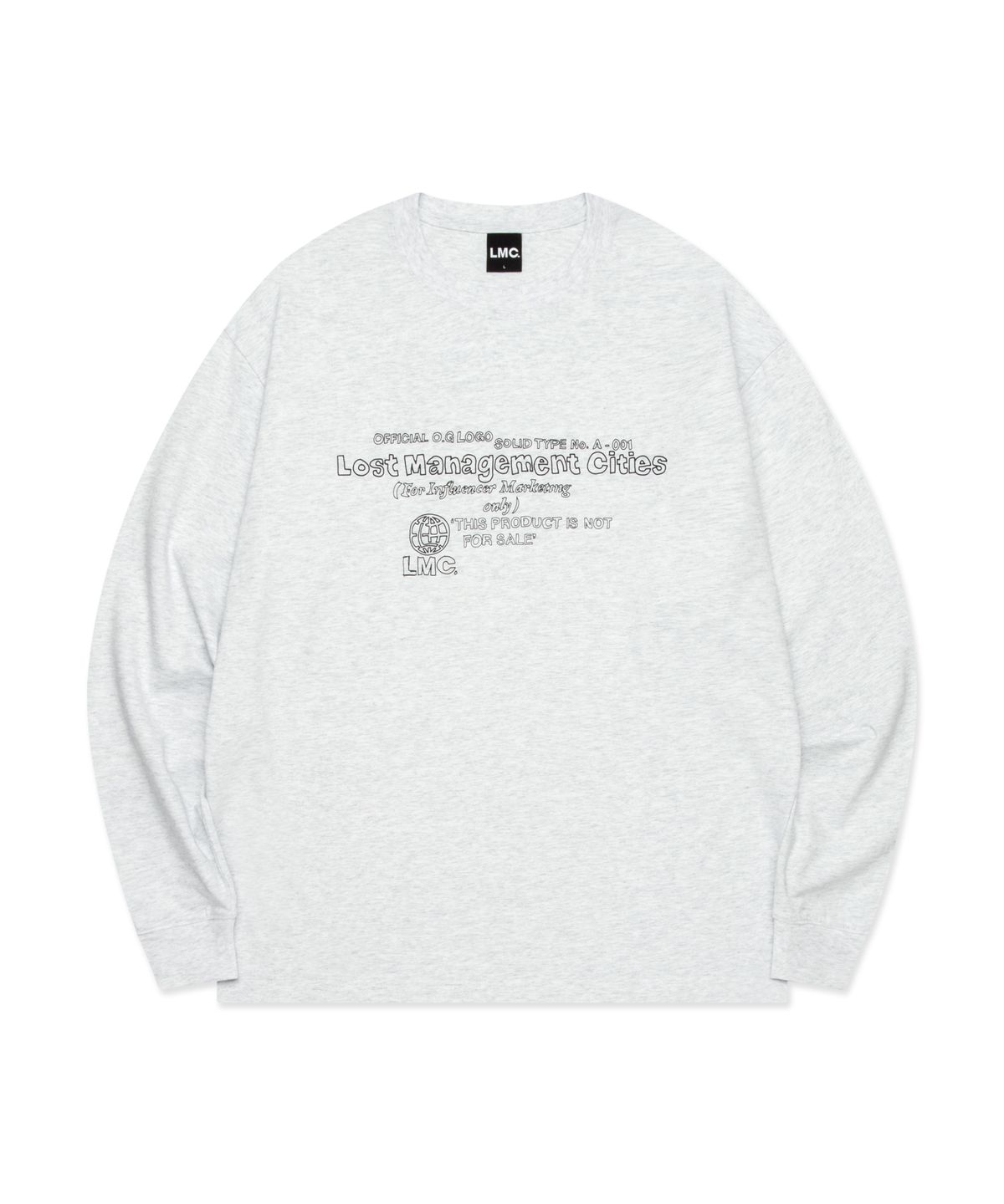 엘엠씨(LMC) DOODLE LOGO LONG SLV TEE light heather gray