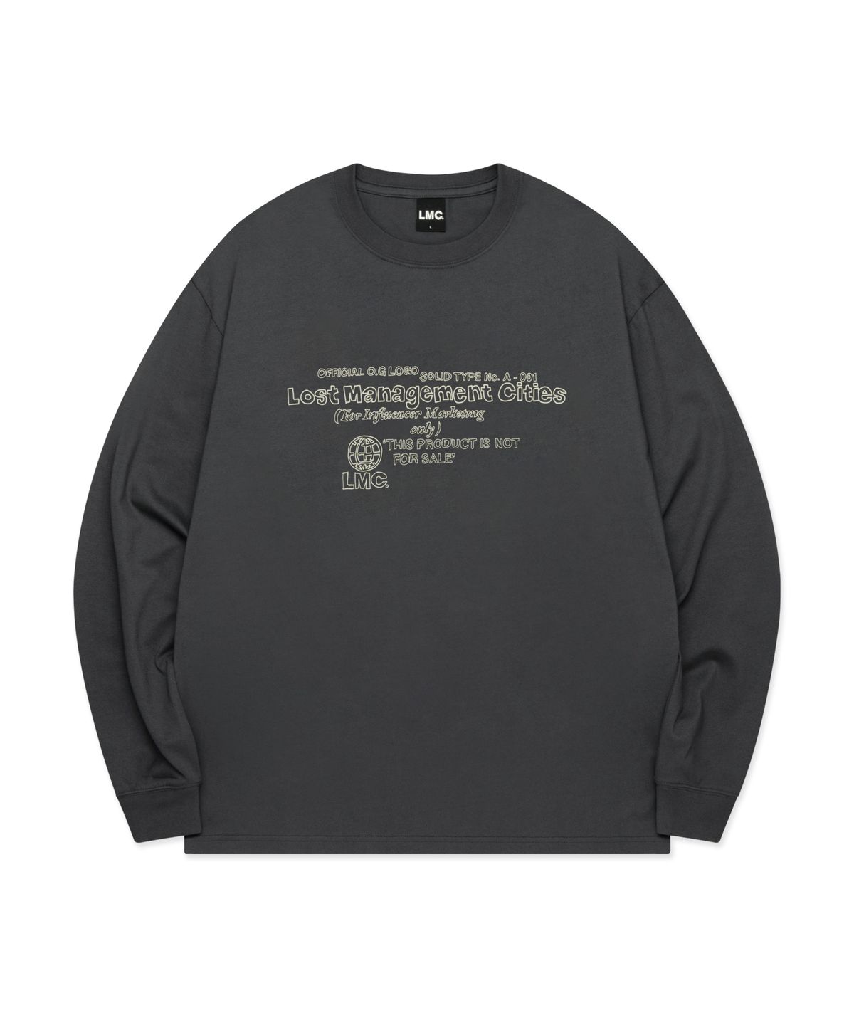 엘엠씨(LMC) DOODLE LOGO LONG SLV TEE charcoal