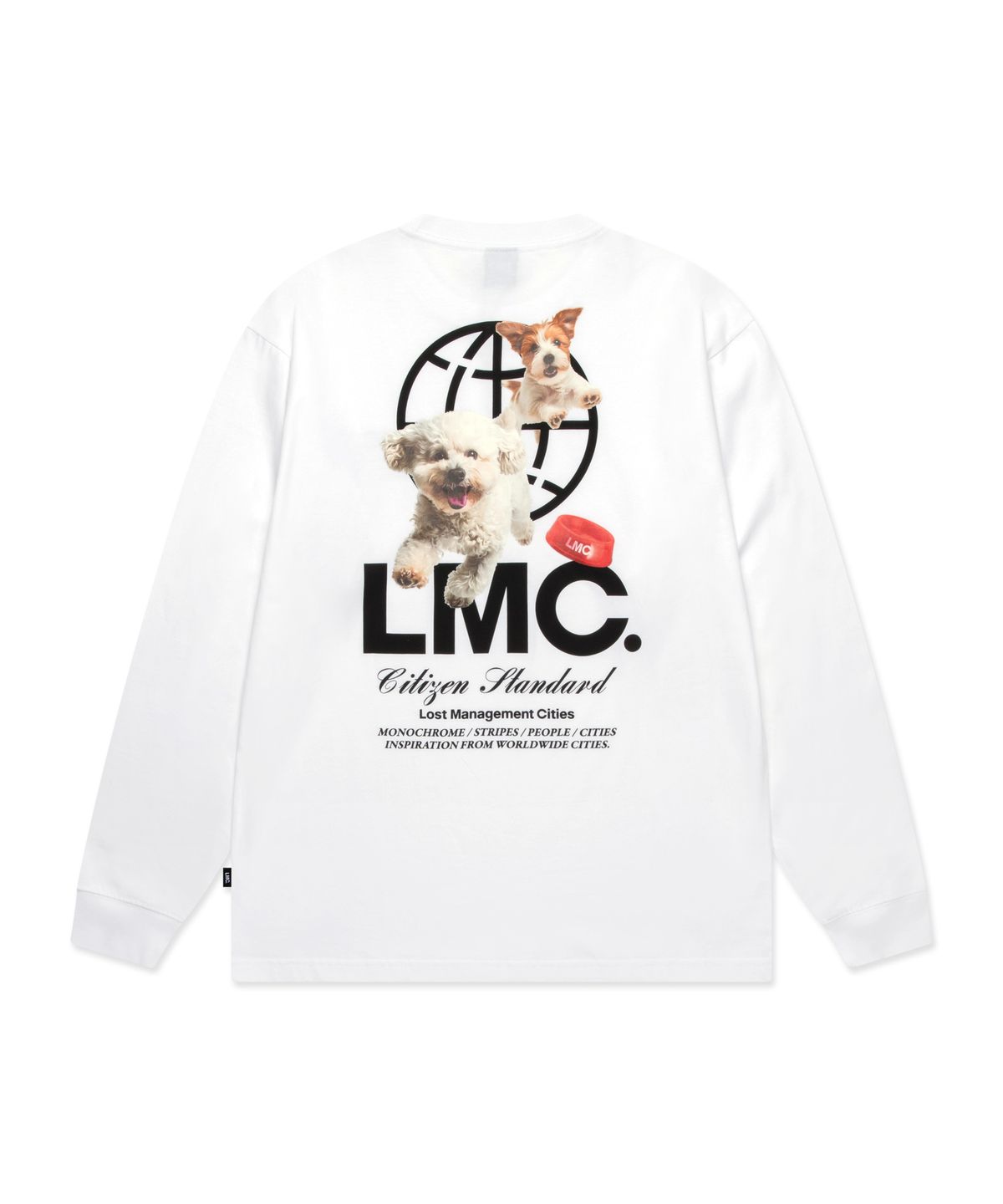 엘엠씨(LMC) FLYING PUPPY LONG SLV TEE white