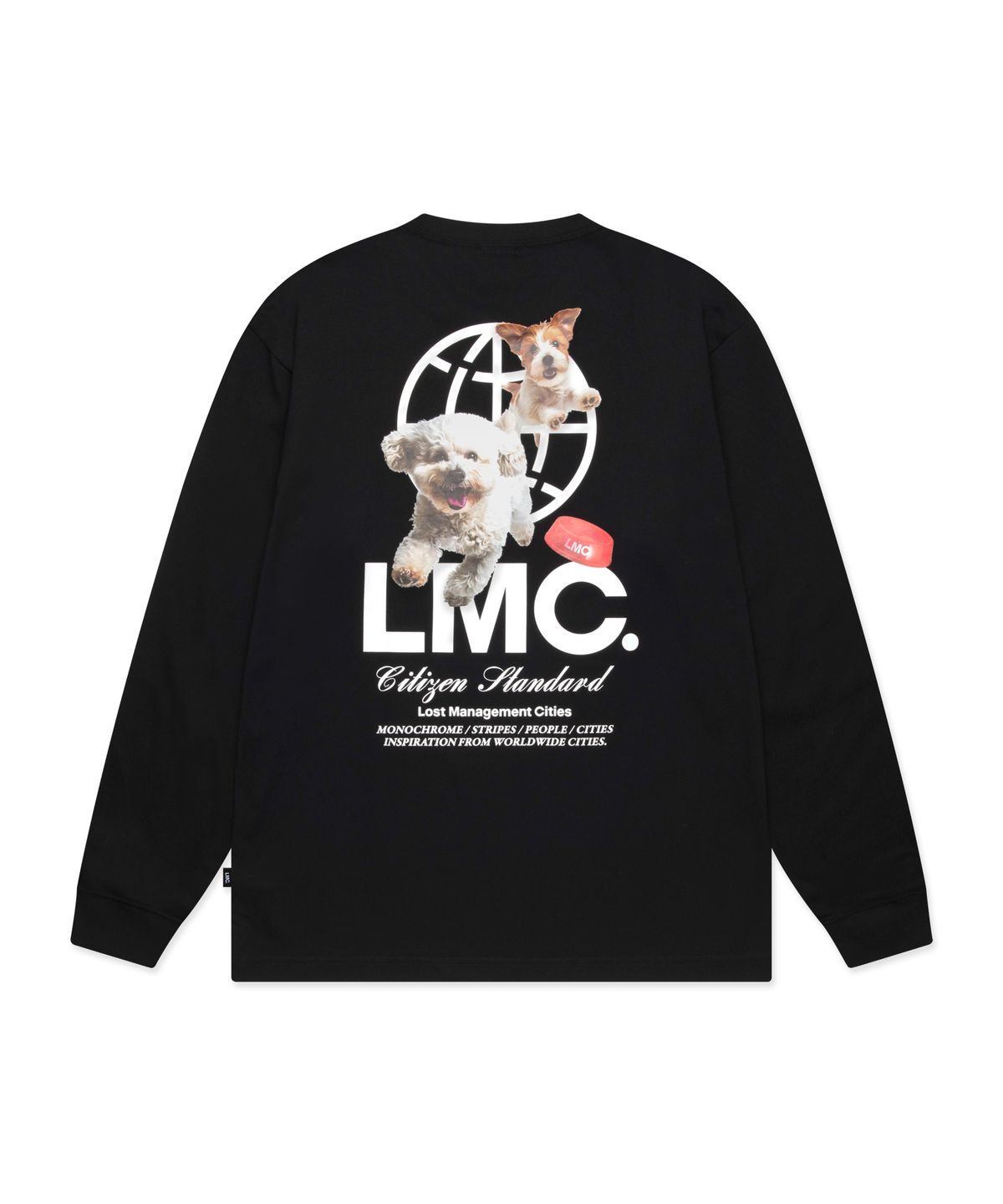 엘엠씨(LMC) FLYING PUPPY LONG SLV TEE black