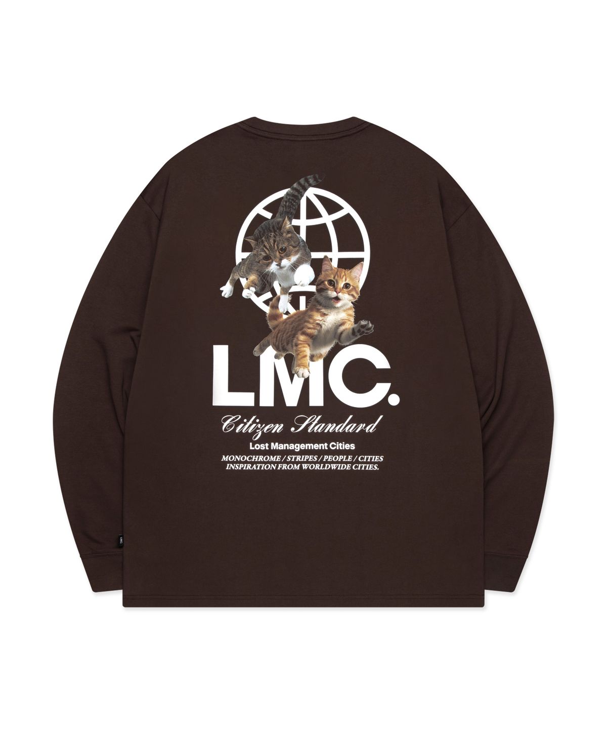 엘엠씨(LMC) FLYING CATS LONG SLV TEE brown