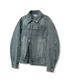 87-STAN117 [베이직] 빈티지 워시드 레이서 데님 자켓 빈티지 블루