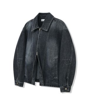 87-STAN118 [클래식] 피렌체 빈티지 워싱 미니멀 데님 자켓 빈티지 블루