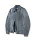 87-STAN118 [클래식] 피렌체 빈티지 워싱 미니멀 데님 자켓 라이트 인디고