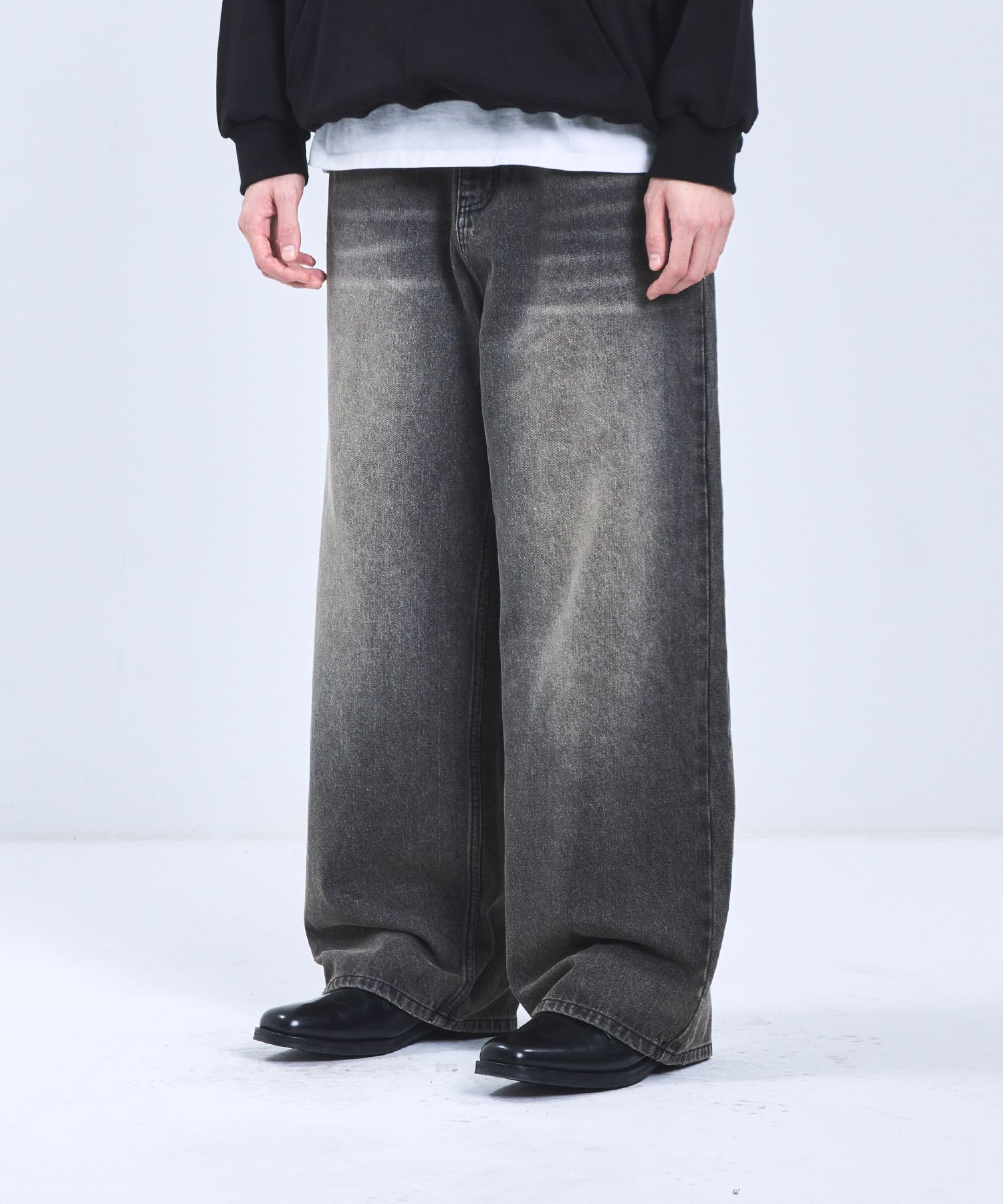 ★MUSINSA STANDARD★ Garment Dyed Wide Denim Pants Desert Pi MUSINSA | MUSINSA STANDARD Garment Dyed Wide Denim Pants [Beige]