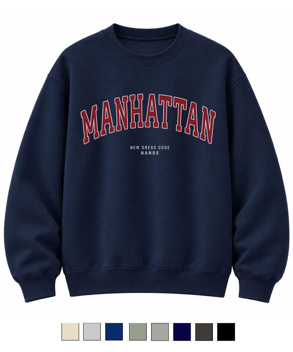 난데(NANDE) MANHATTAN 프린팅 오버핏 맨투맨 스웻셔츠 8color