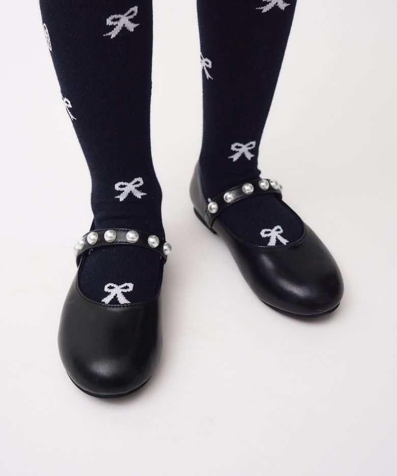 KIDS W LEATHER MARY JANE black