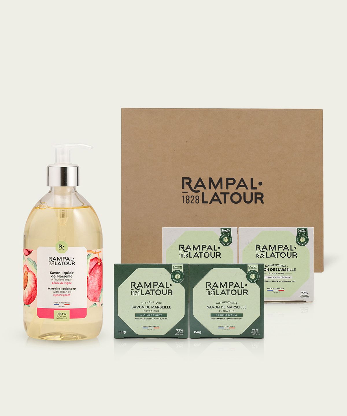 랑팔라투르(RAMPAL LATOUR) 사봉리퀴드&마르세유 5종 선물세트(피치)