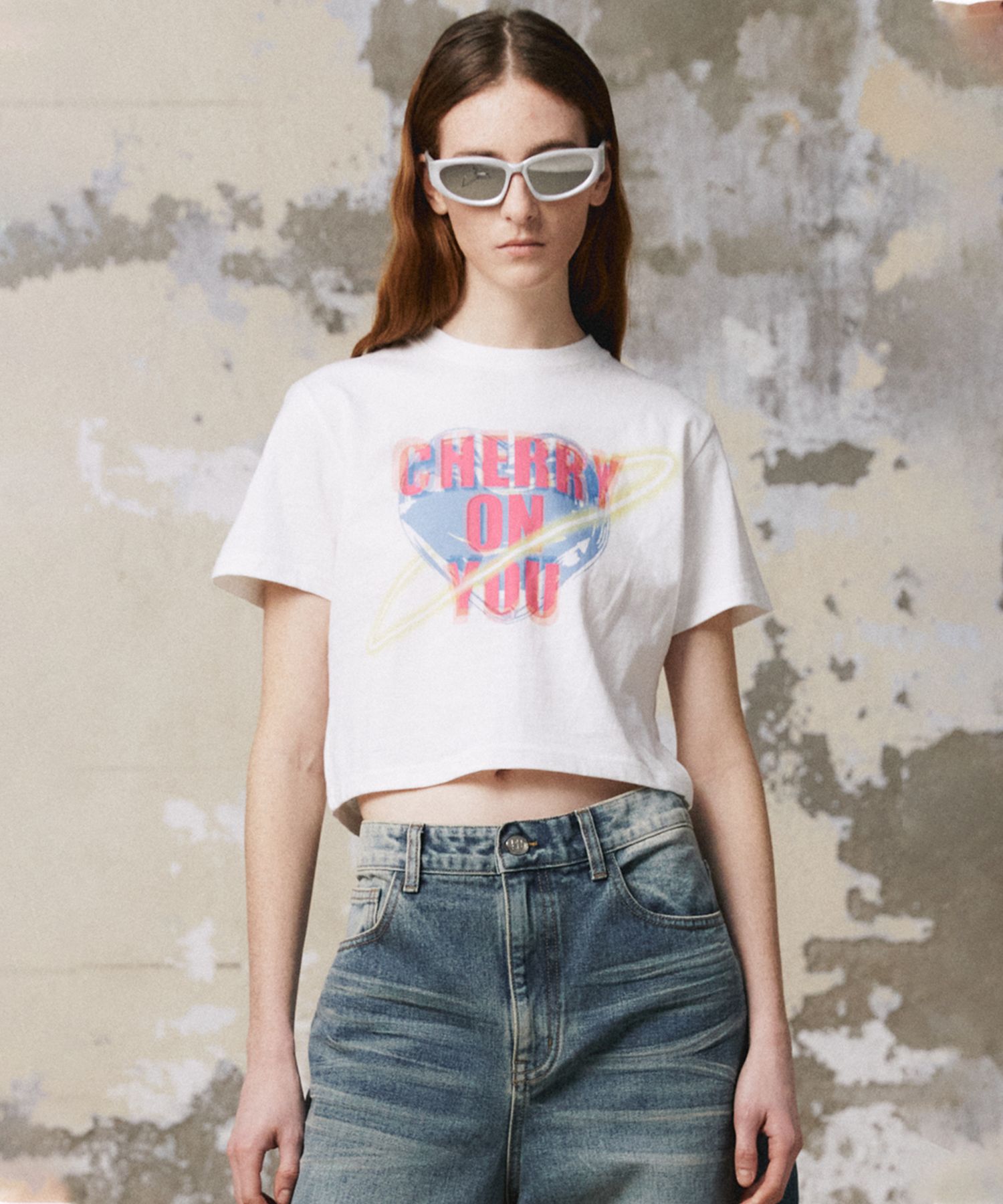 ★DNSR★ Women's Heart Graphic Crop T-Shirt Blue Graphic Homeroom T-shirt - Blue | Levi's® US