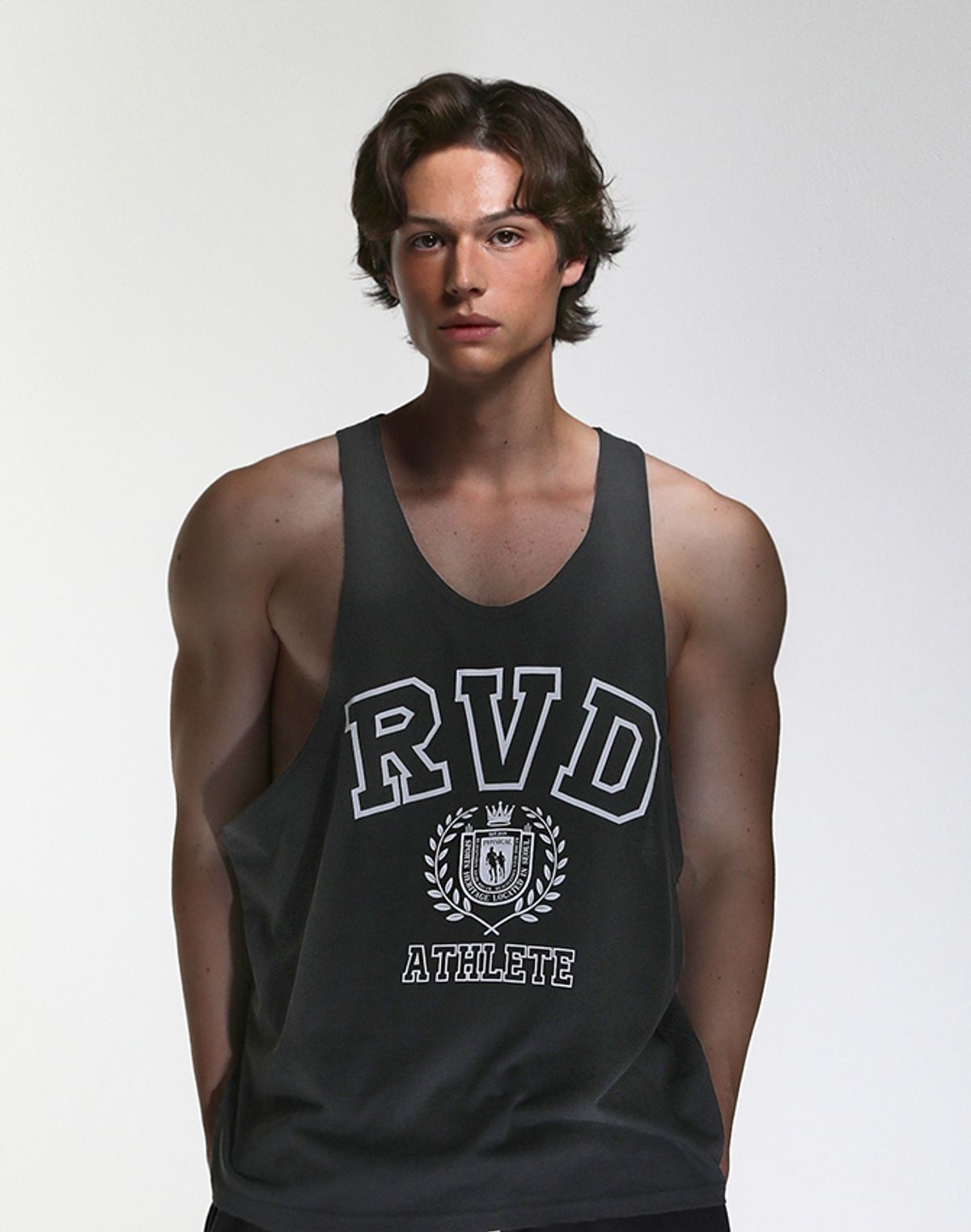 알브이디(RVD) (American Casual Campaign) 피그먼트 스트링어 (아이언그레이)