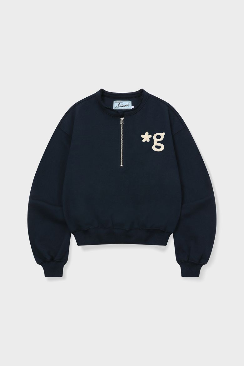 컷오프 하프 집업 (잉크 네이비)