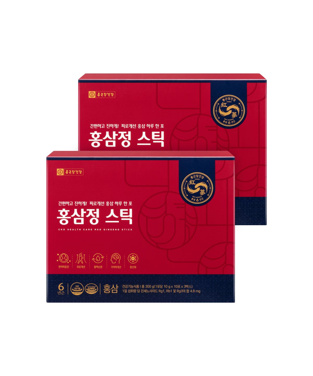 종근당건강(CKDHC) 홍삼정스틱 2박스(60포) + 쇼핑백2개