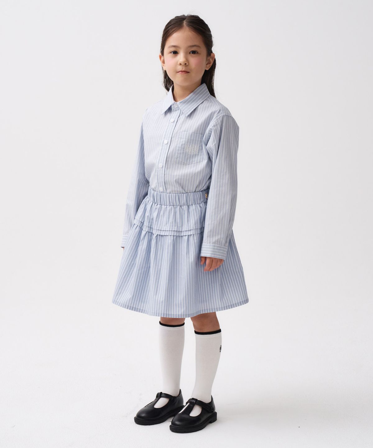 마리떼 키즈(MARITHÉ KIDS) KIDS W COTTON SKIRT sky blue