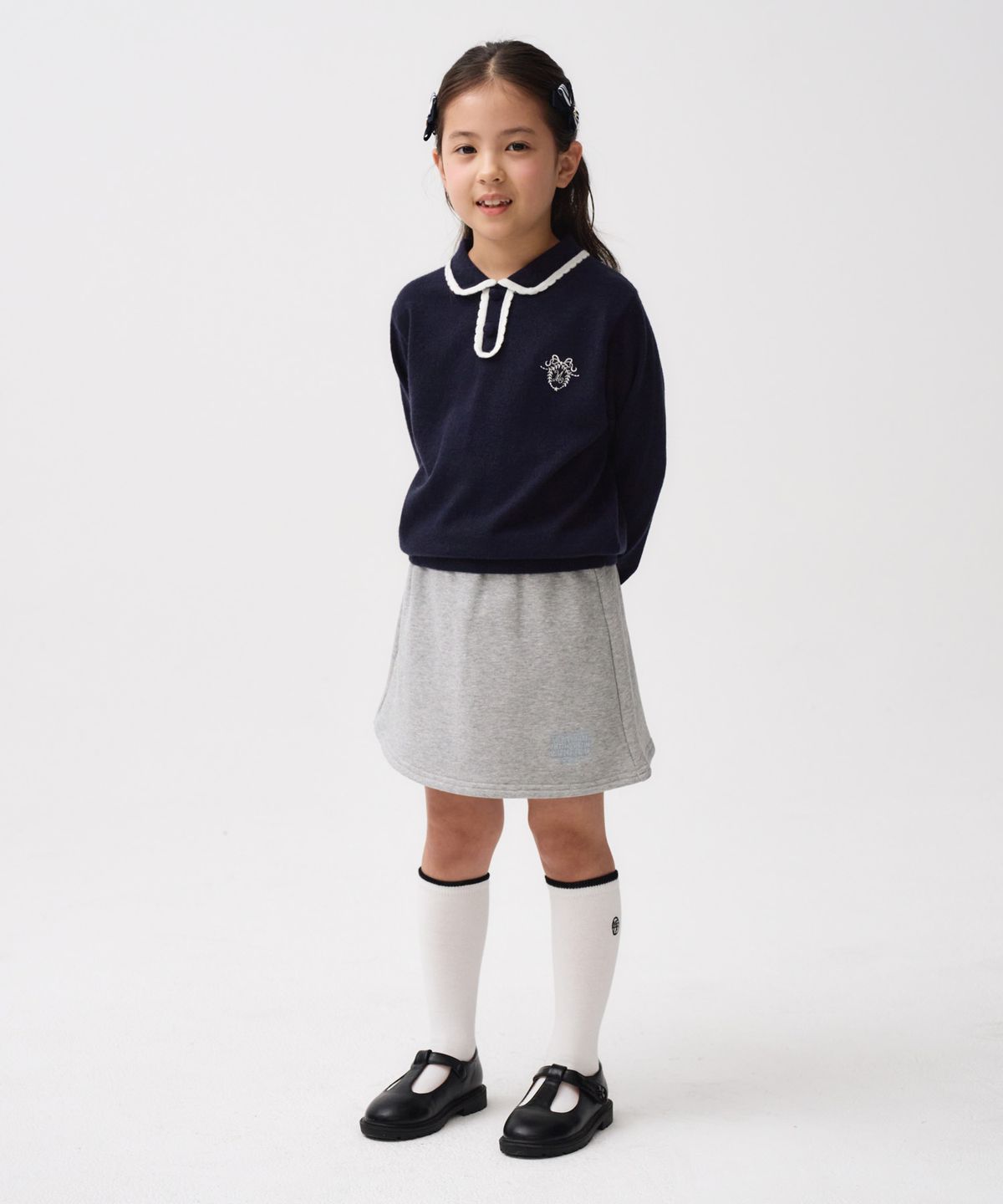 마리떼 키즈(MARITHÉ KIDS) KIDS W MINI SWEAT SKIRT heather gray