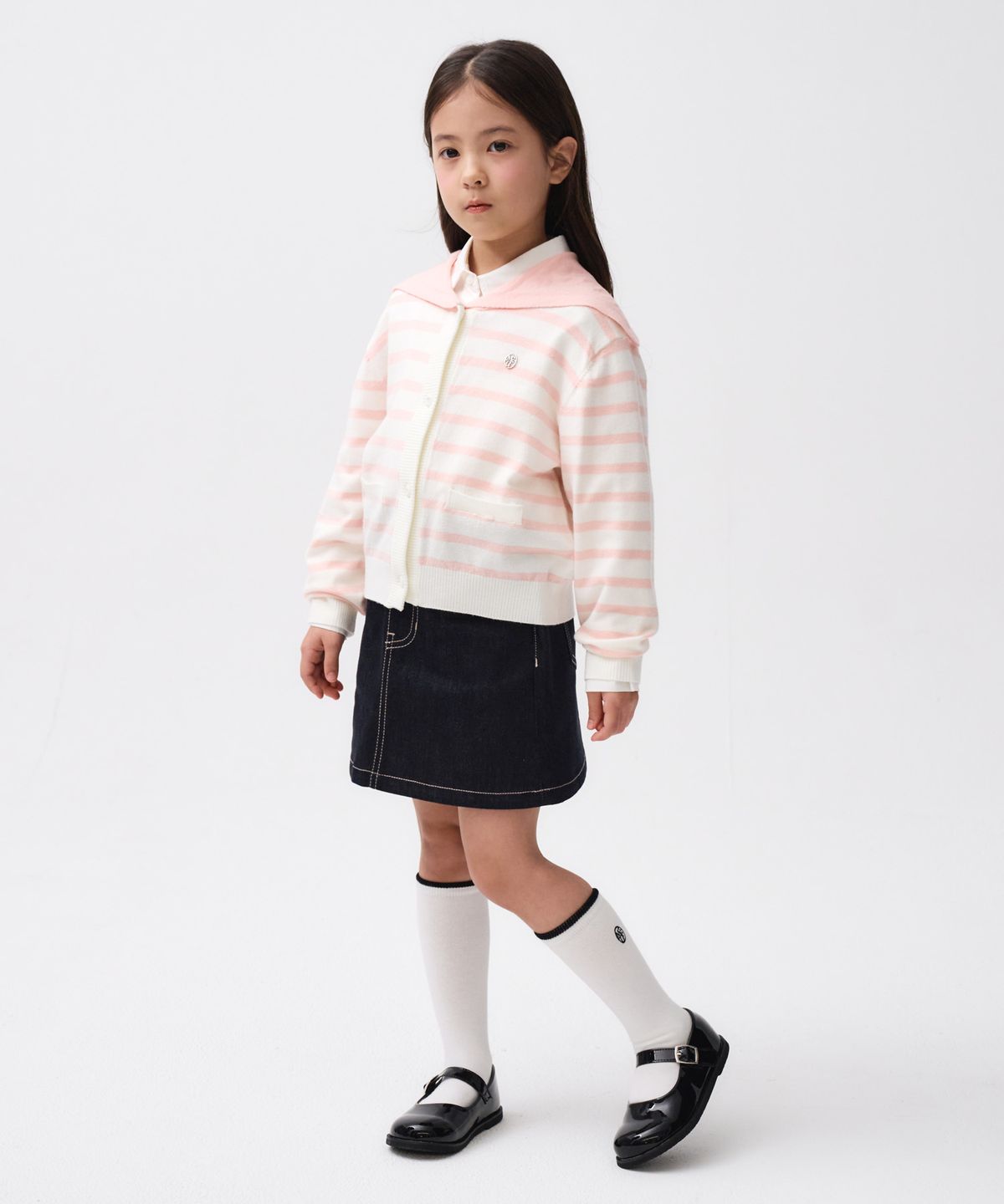 마리떼 키즈(MARITHÉ KIDS) KIDS W RAW DENIM SKIRT dark blue