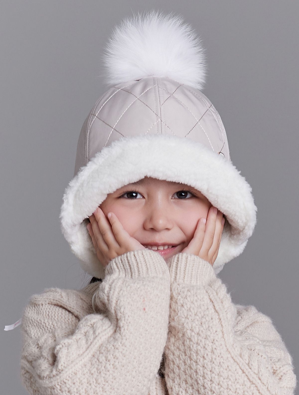 화이트샌즈(WHITE SANDS) 마름모퀼팅 이어보닛햇 키즈 라누아 (4 colors)