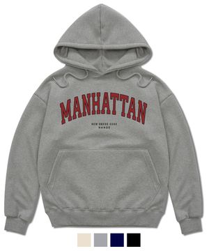 MANHATTAN 프린팅 그래픽 오버핏 후드티 4color