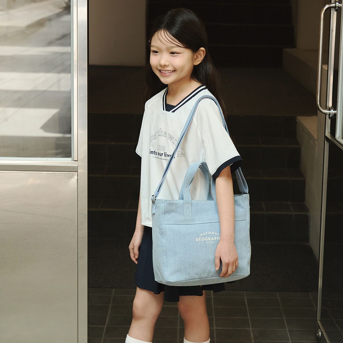 내셔널지오그래픽 키즈(NATIONAL GEOGRAPHIC KIDS) K255KCR170 캔버스백 DENIM