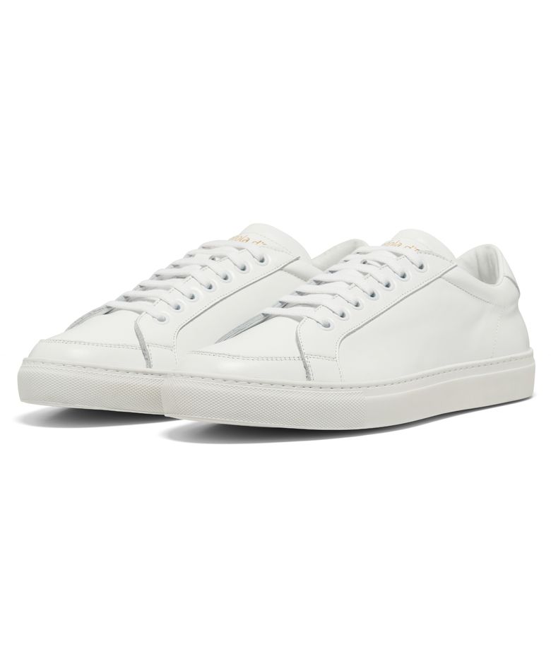 [HELEMENT X P.D.O] 탑스핀 가죽 스니커즈 (WHITE)
