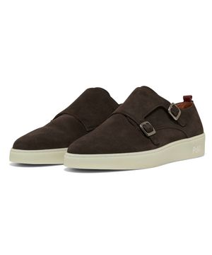 [HELEMENT X P.D.O] 스웨이드 버클 스니커즈 (D GREY)