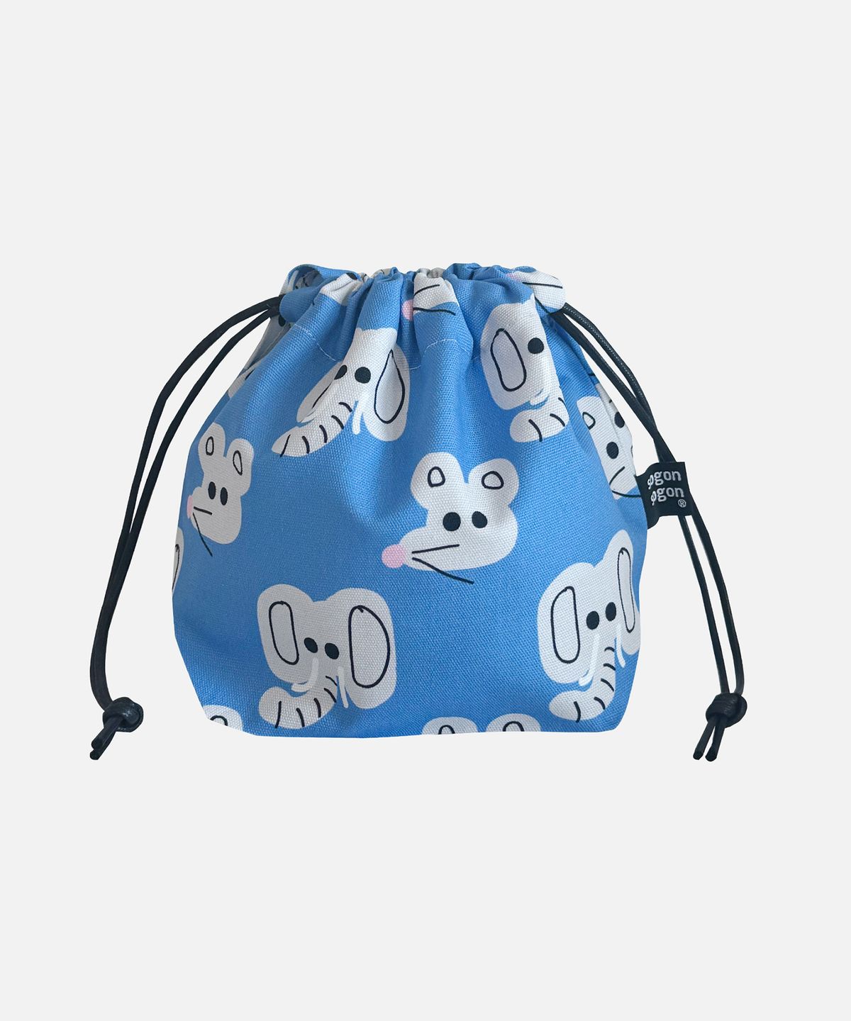 소곤소곤(SOGONSOGON) grey animal string pouch w