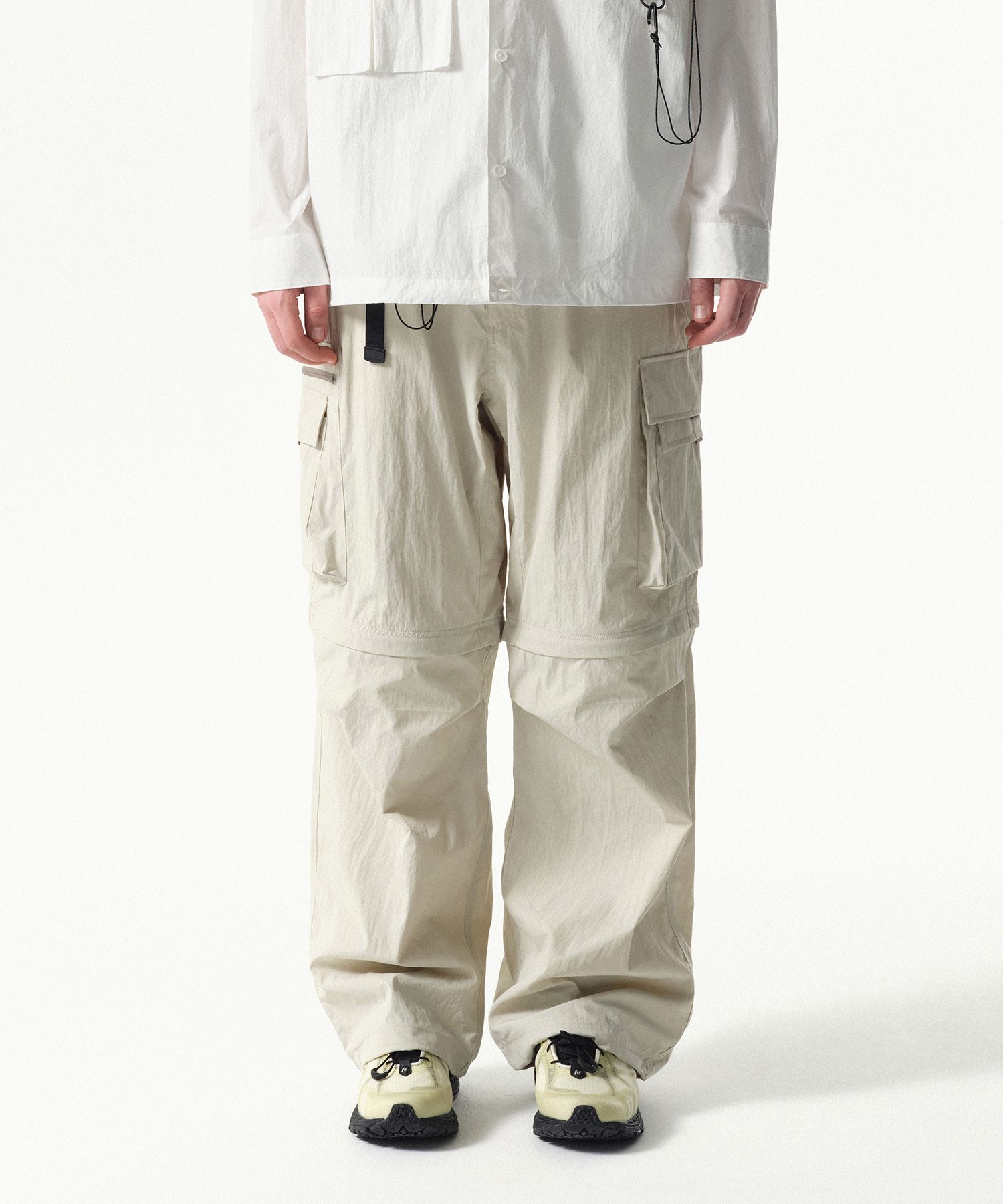 MUSINSA cancanskirtpants ivory 韓国 MUSINSA公式 | MUSINSA STANDARD [シティレジャー] ワイドベルト付き