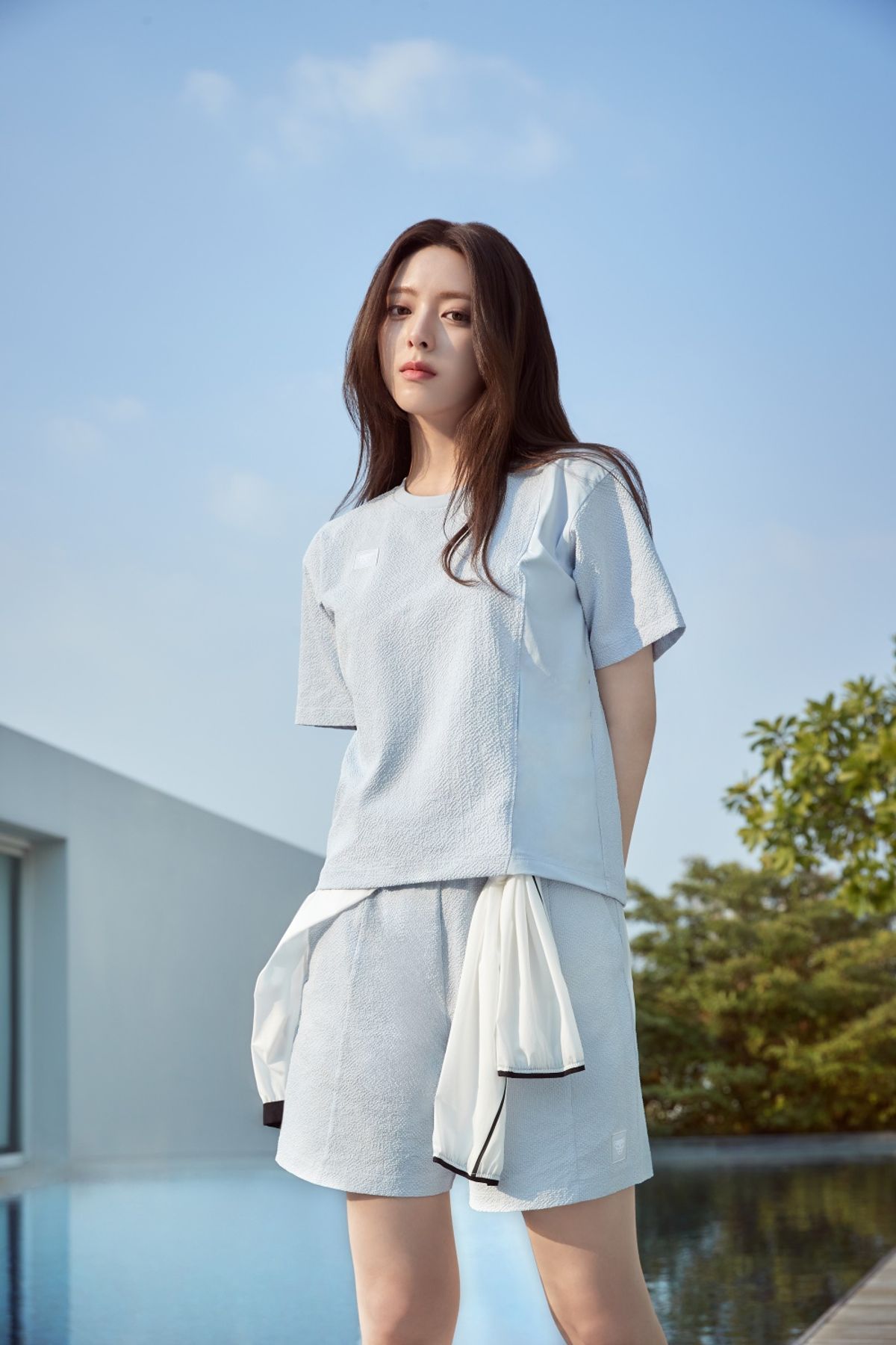 다이나핏(DYNAFIT) LUCCA 2.0 (루카 2.0) 여성 하프팬츠_Sky Blue YWM25355B2