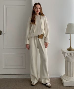 [SET] Loose Fit Hoodie+Pants Knit Set-up (4colors)