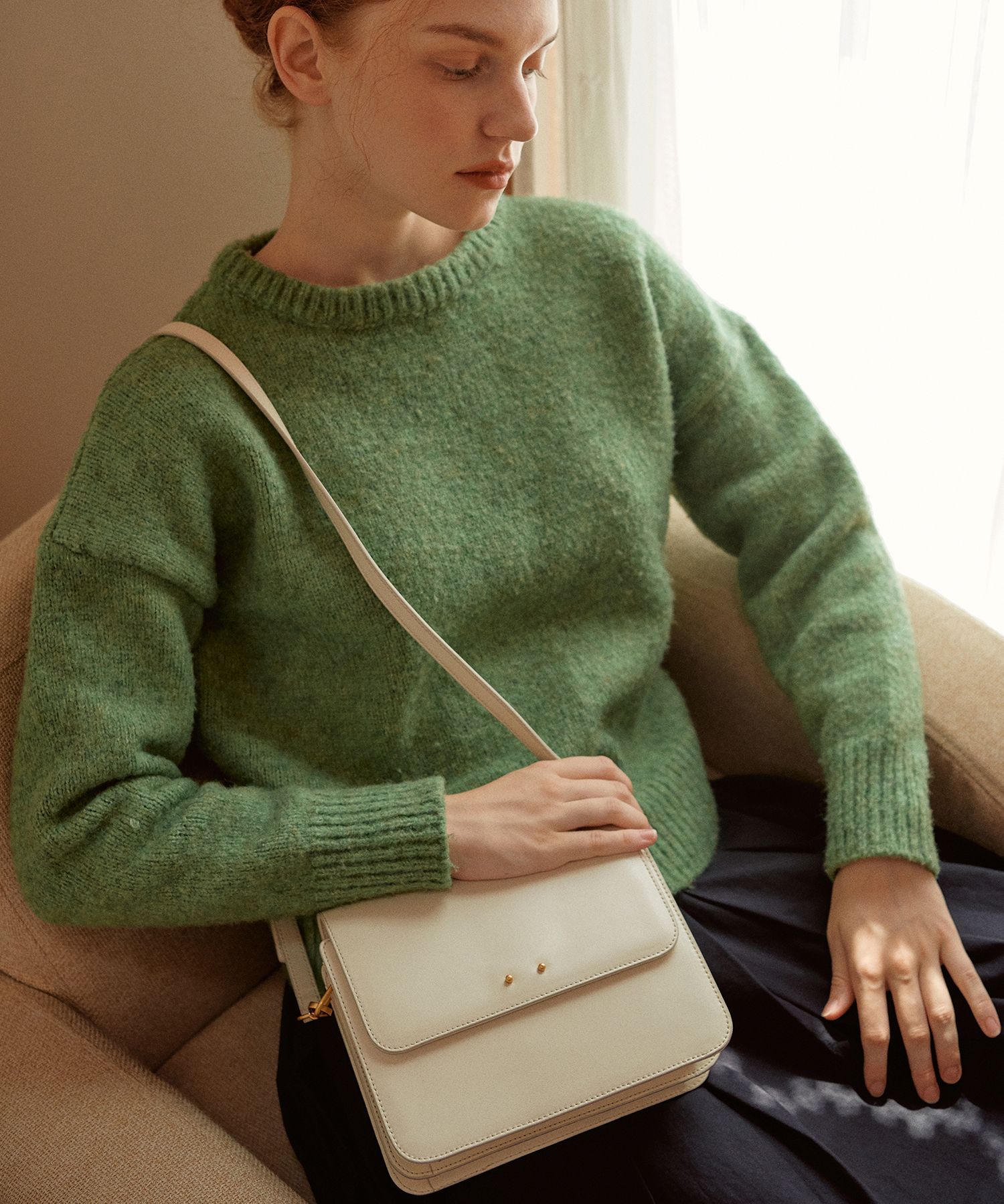 ★LEMEME★ Sac Moi Ivory Sac Moire Ivory - LEMEME