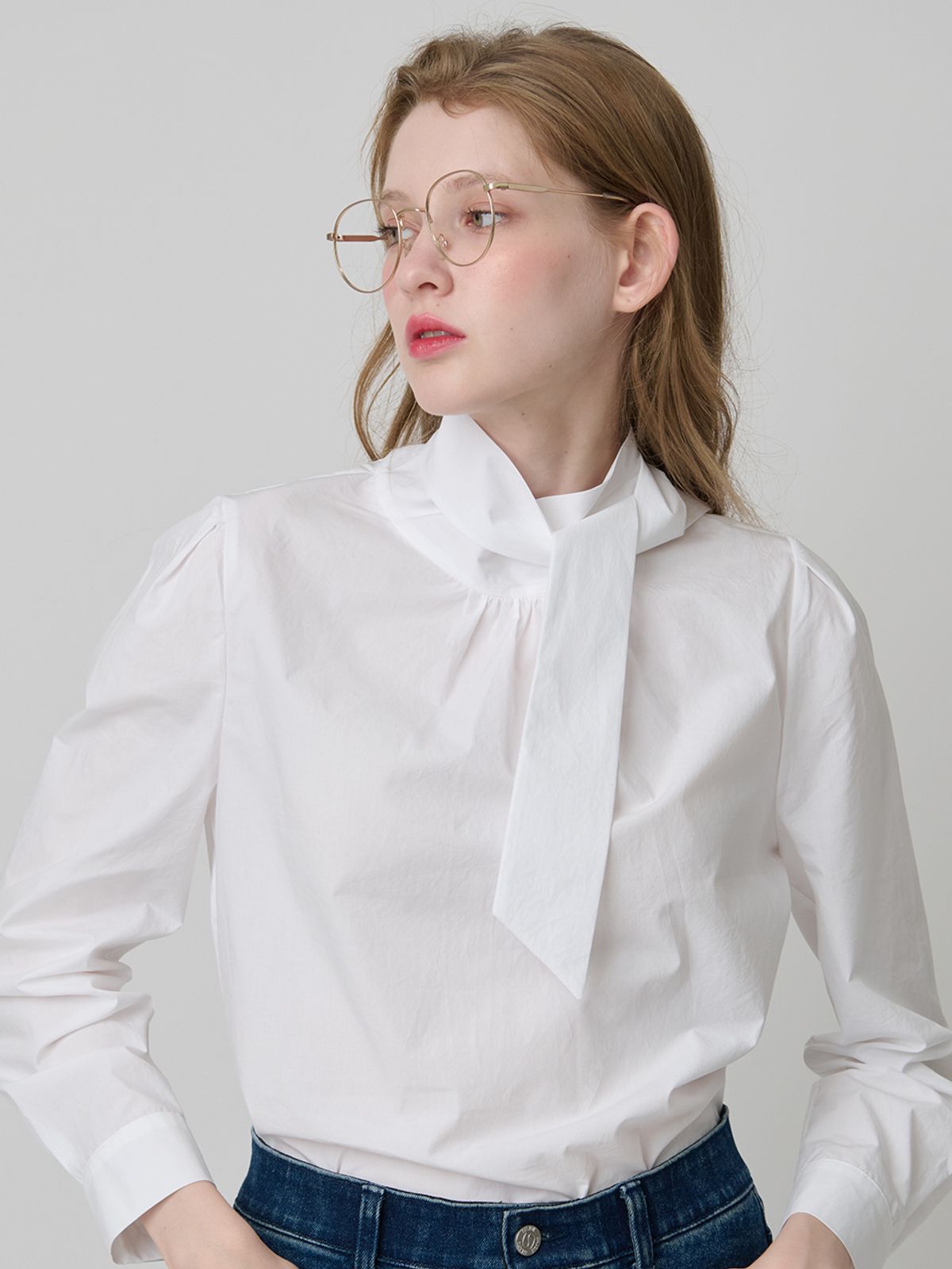 메르시앤에스(MERCIANNES) Strap tie blouse_MAALSN5