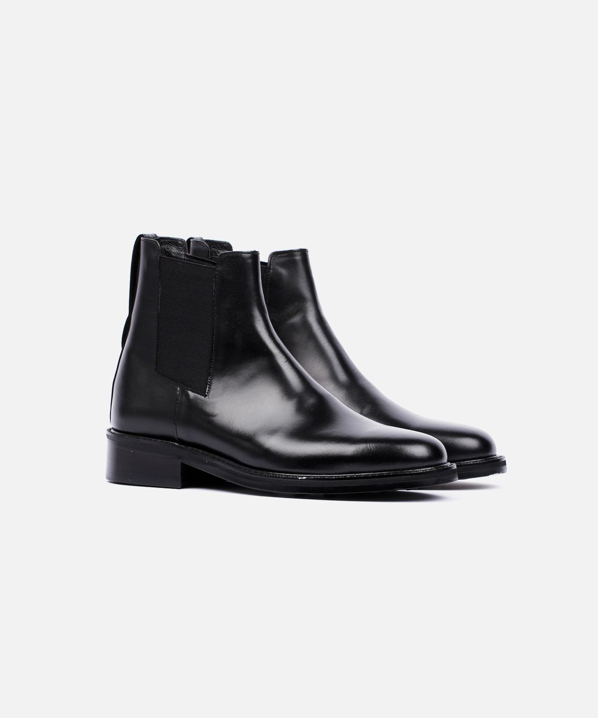 커스텀무드(CUSTOMMOOD) 히든소가죽 첼시부츠(black fg)