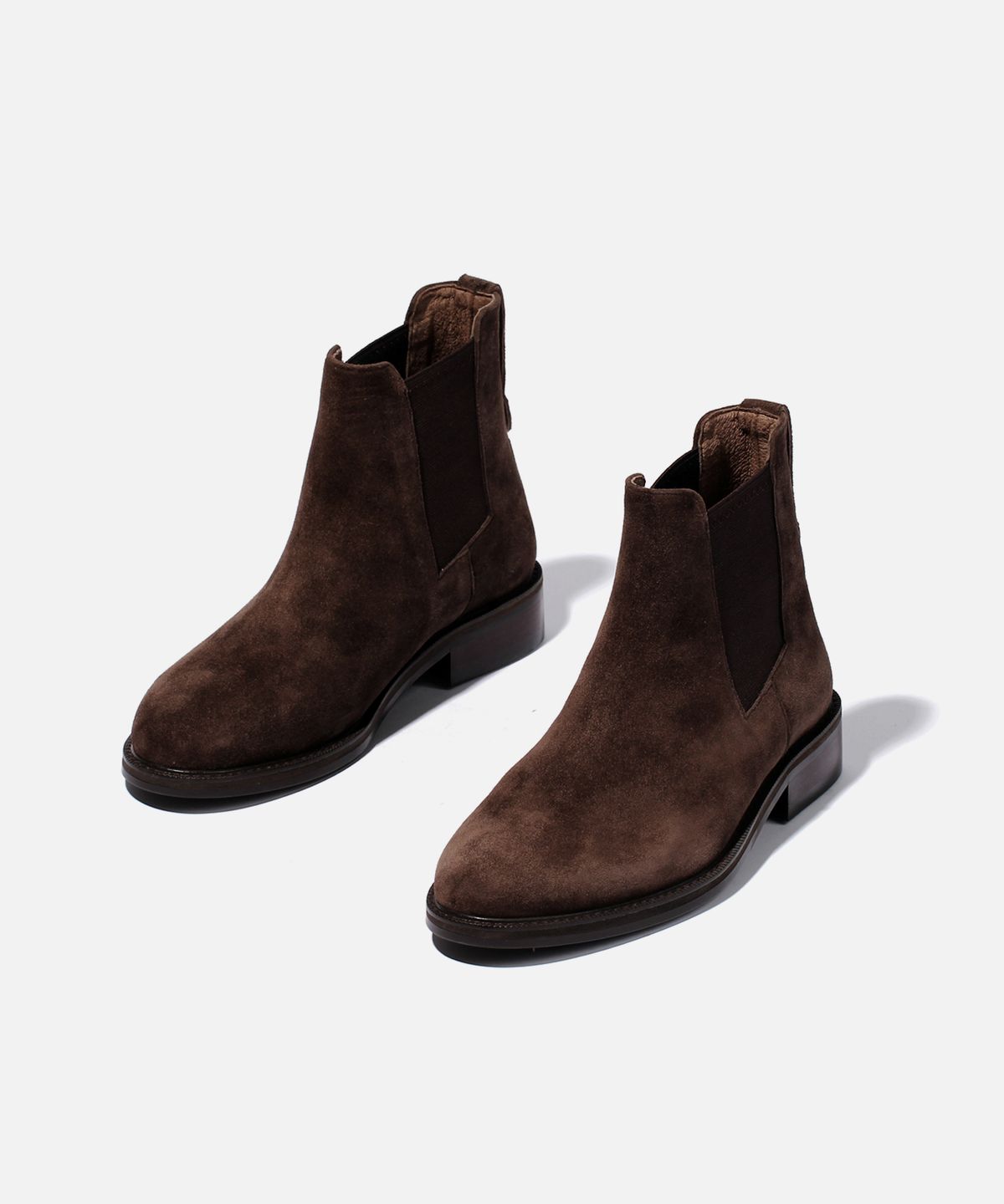 커스텀무드(CUSTOMMOOD) 멜로우 스웨이드 첼시부츠(choco)
