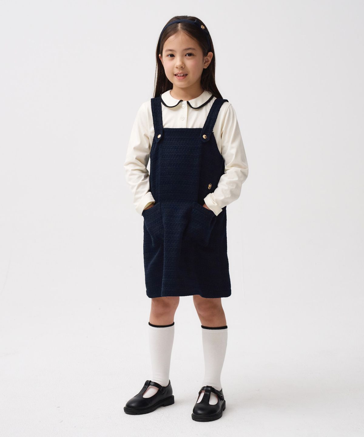 마리떼 키즈(MARITHÉ KIDS) KIDS W SLEEVELESS ONEPIECE navy