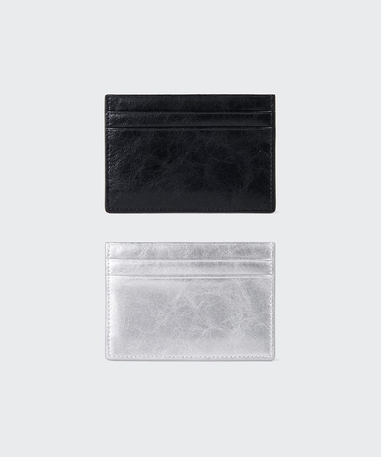 크링클 레더 카드 지갑