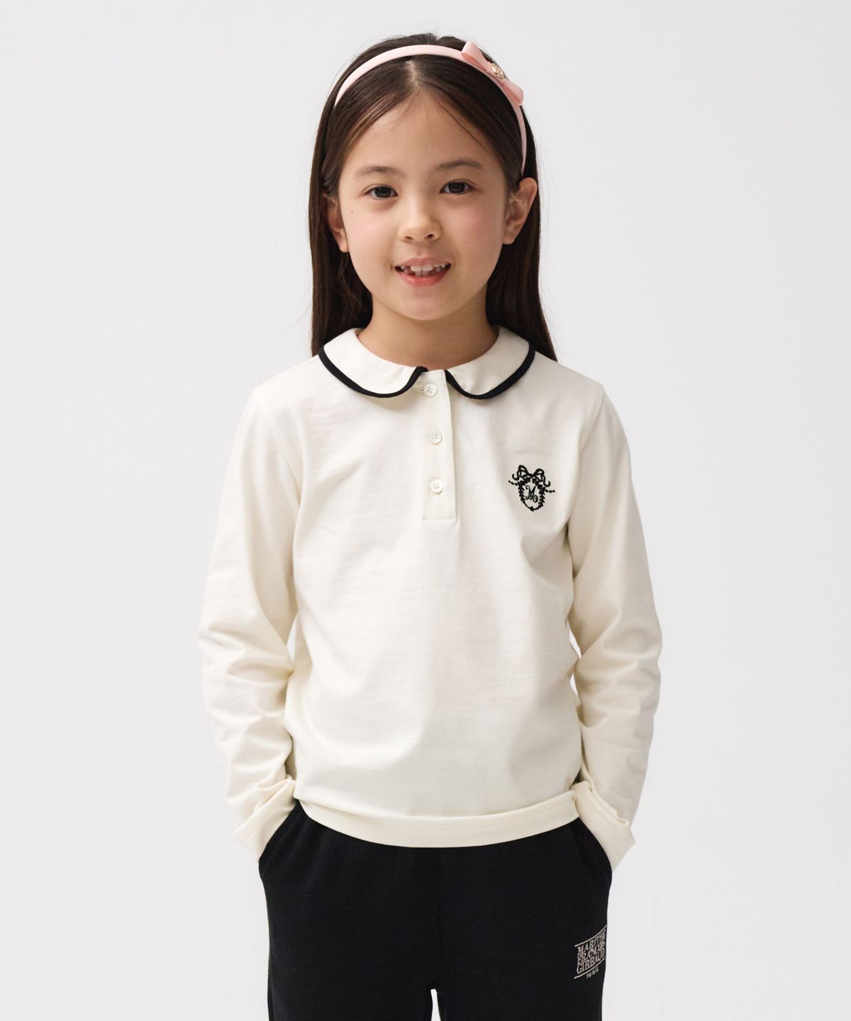 마리떼 키즈(MARITHÉ KIDS) KIDS W COLLAR LONG SLEEVE ivory