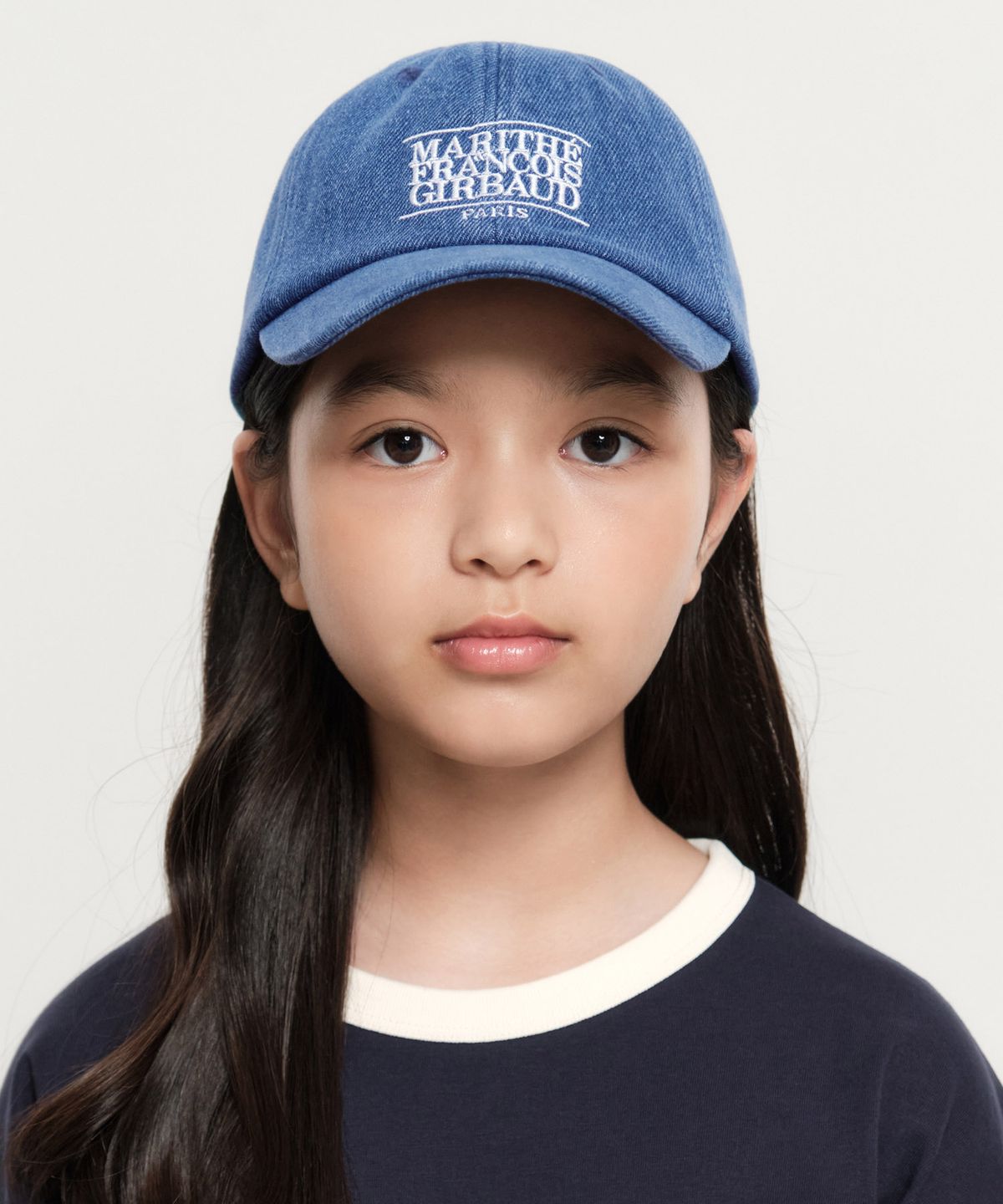 마리떼 키즈(MARITHÉ KIDS) KIDS CLASSIC LOGO DENIM BALL CAP blue