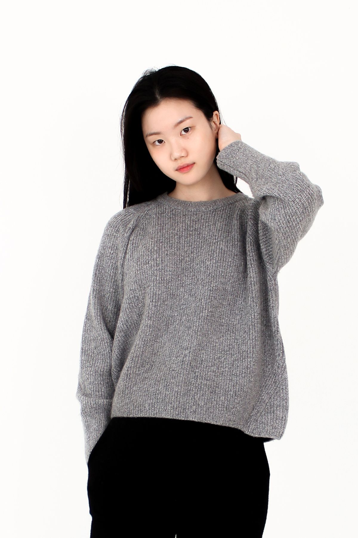 리타(RITA) 청키 풀 오버_그레이