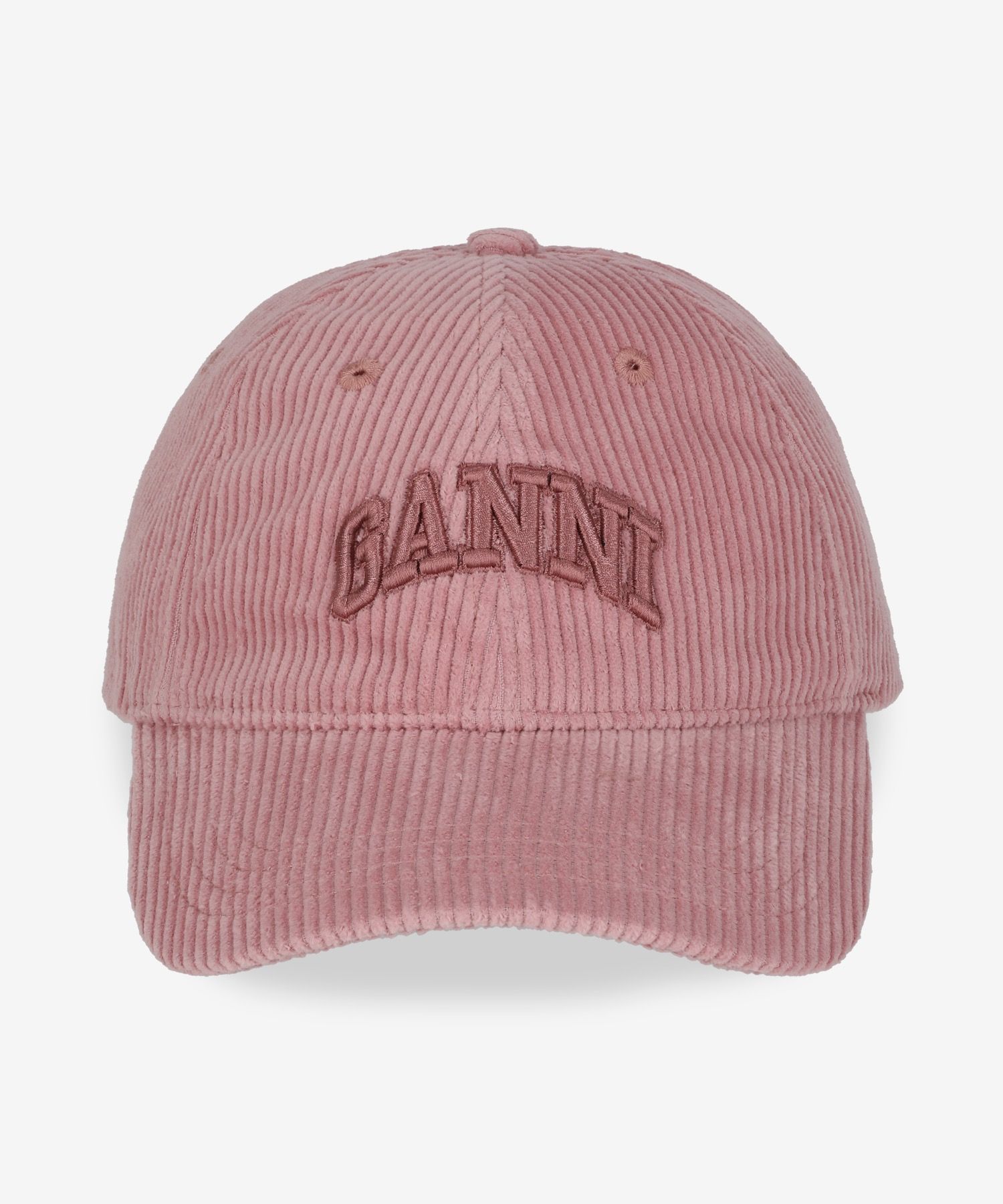 GANNI: Pink Corduroy Cap | SSENSE